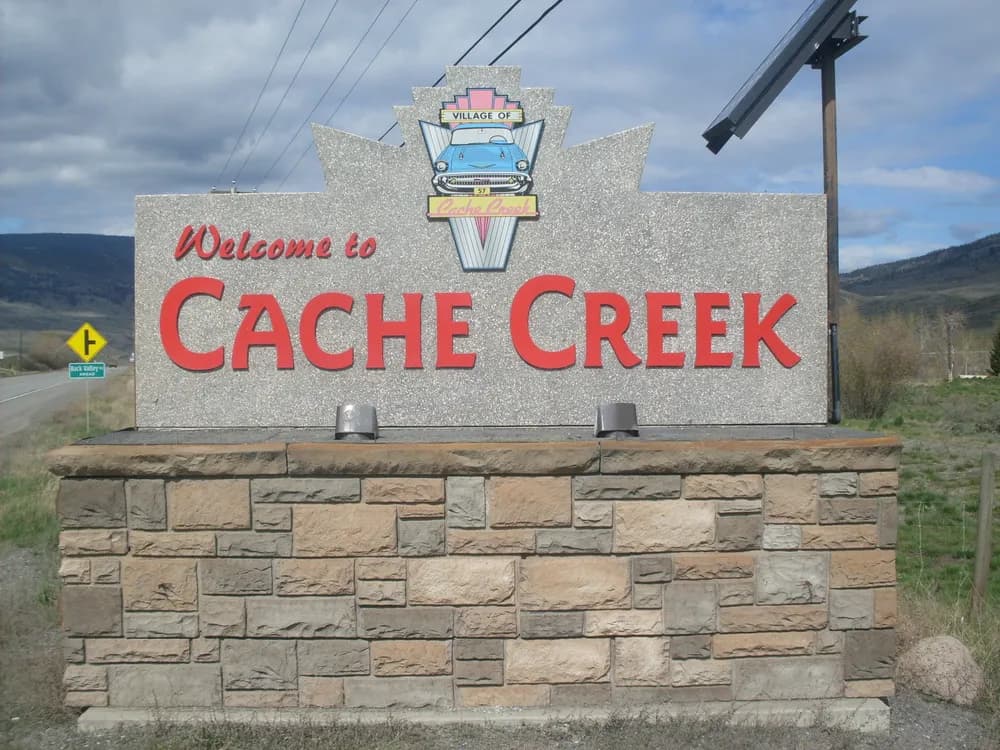 Cache Creek skyline