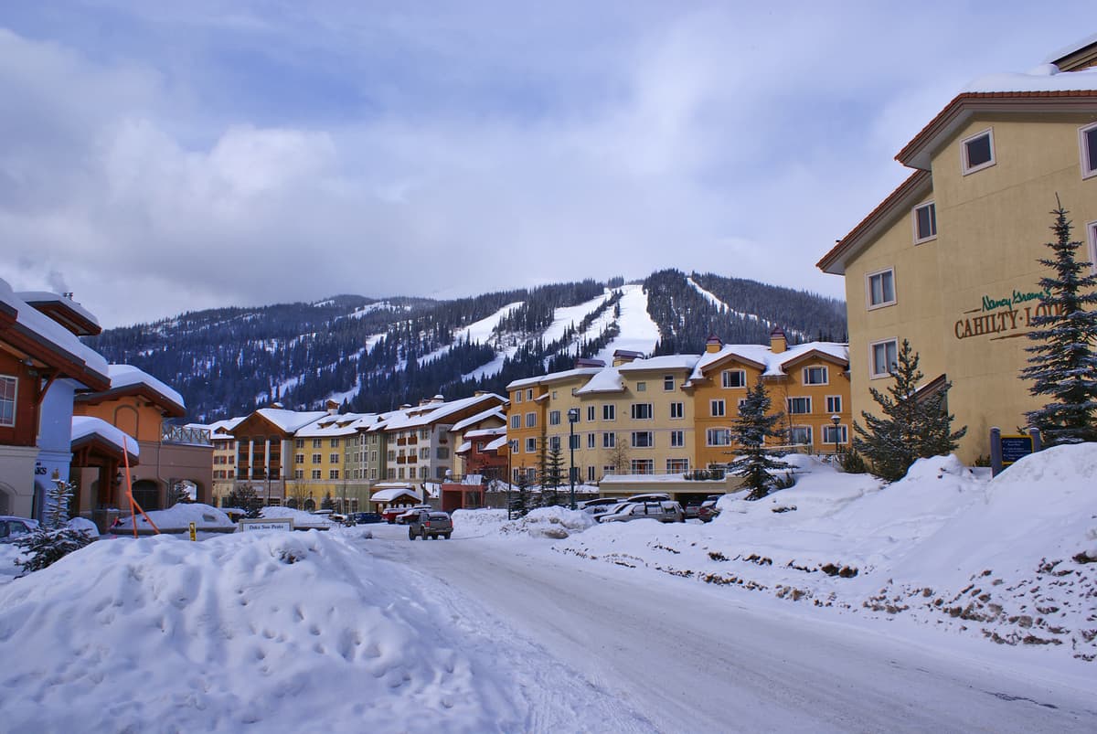 Sun Peaks Mountain skyline